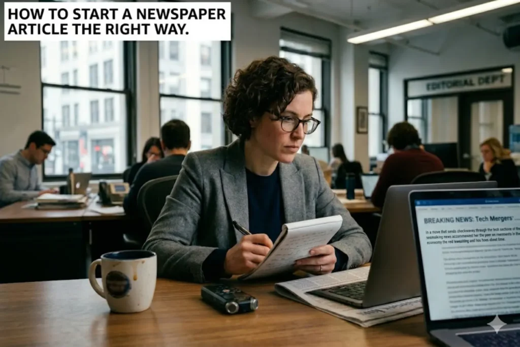 How to Start a Newspaper Article the Right Way
