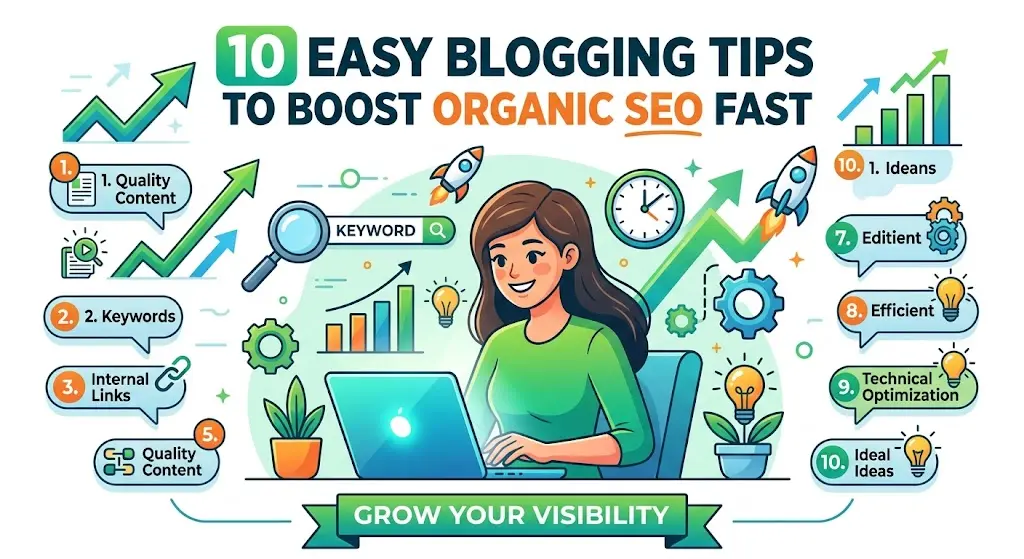 10 Easy Blogging Tips to Boost Organic SEO Fast